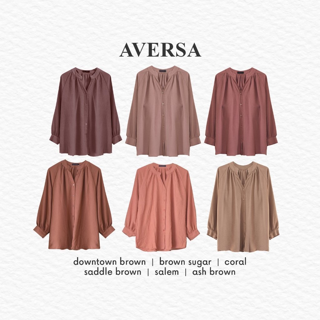 Bigissimo - Aversa Blouse | Atasan Wanita Blouse Kemeja Kerja Kantor Formal Casual Bigsize Jumbo - Image 3