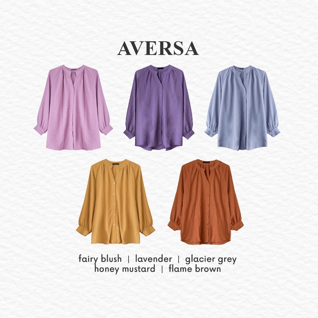 Bigissimo - Aversa Blouse | Atasan Wanita Blouse Kemeja Kerja Kantor Formal Casual Bigsize Jumbo - Image 6
